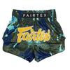 Fairtex Muay Thai Shorts - BS1954 Matrix - grün / blau