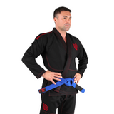 Sanabul Essential Leichtgewicht Brasilianisches Jiu Jitsu Gi - Vorverkleinert Baumwolle - IBJJF genehmigt - Schwarz