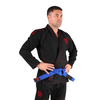 Sanabul Essential Leichtgewicht Brasilianisches Jiu Jitsu Gi - Vorverkleinert Baumwolle - IBJJF genehmigt - Schwarz