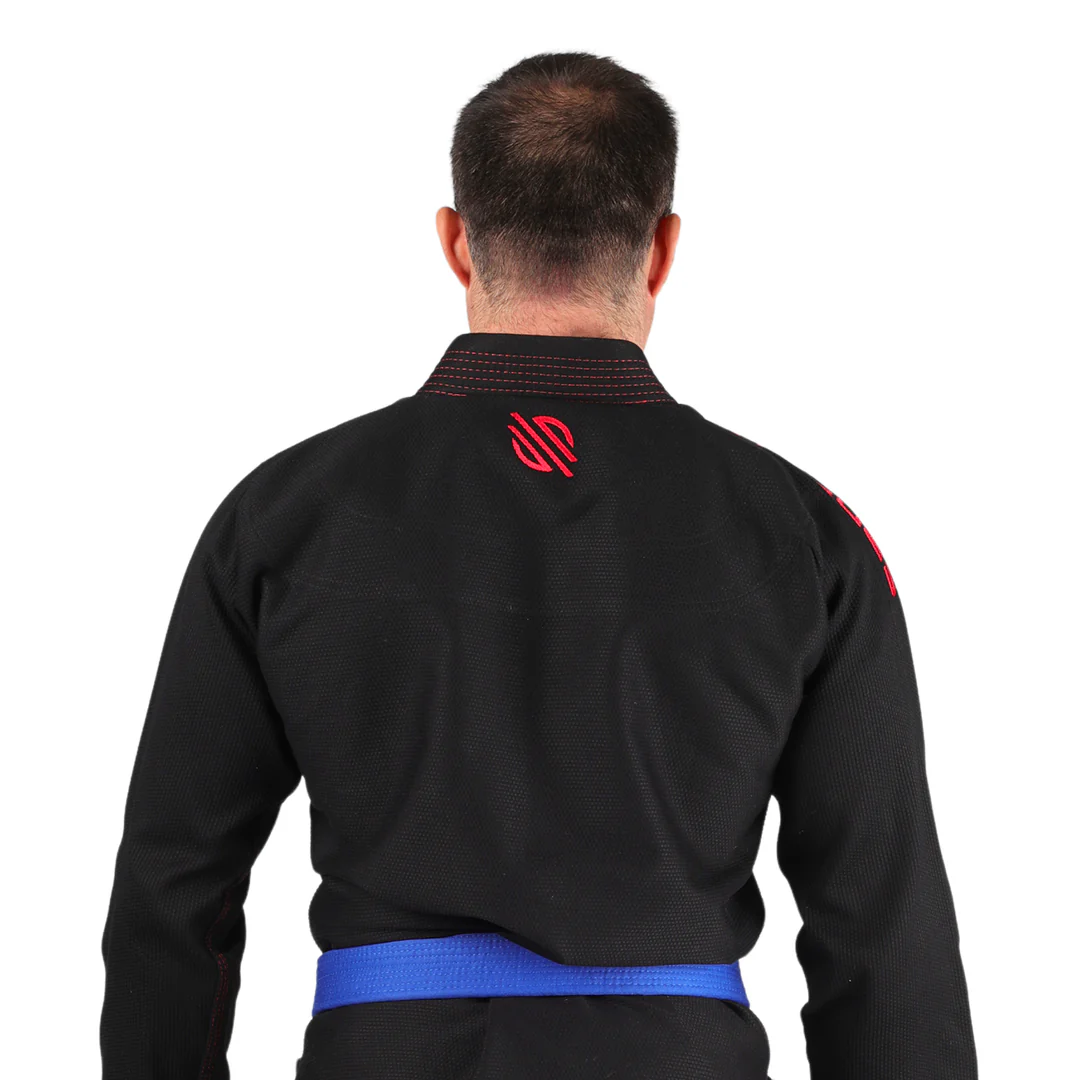 Sanabul Essential Leichtgewicht Brasilianisches Jiu Jitsu Gi - Vorverkleinert Baumwolle - IBJJF genehmigt - Schwarz