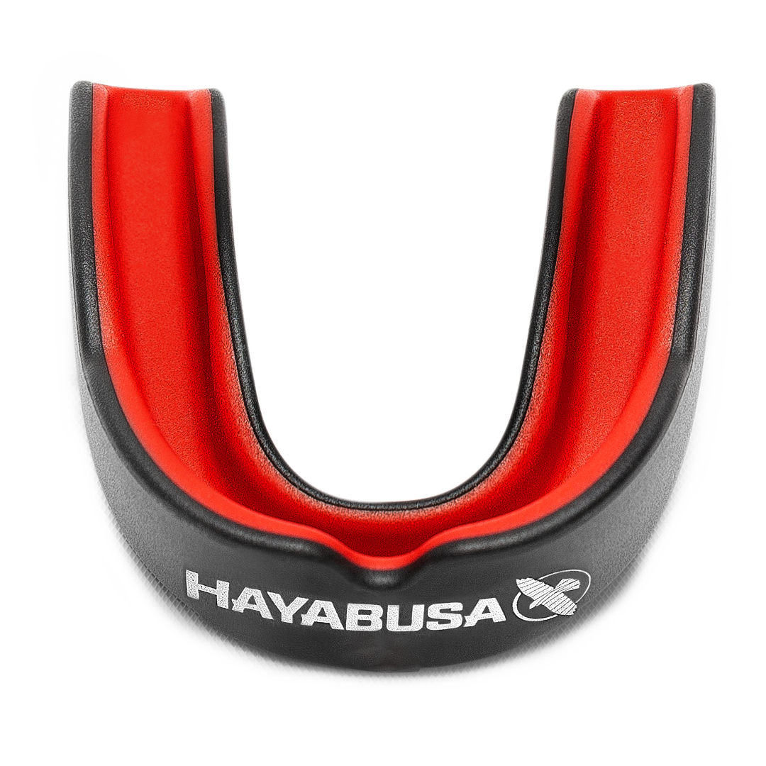 Hayabusa Combat Zahnschutz - Adult - Schwarz / Rot