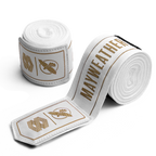 Hayabusa Mayweather Stretch Handwraps - Weiß/Gold - 4,5 Meter