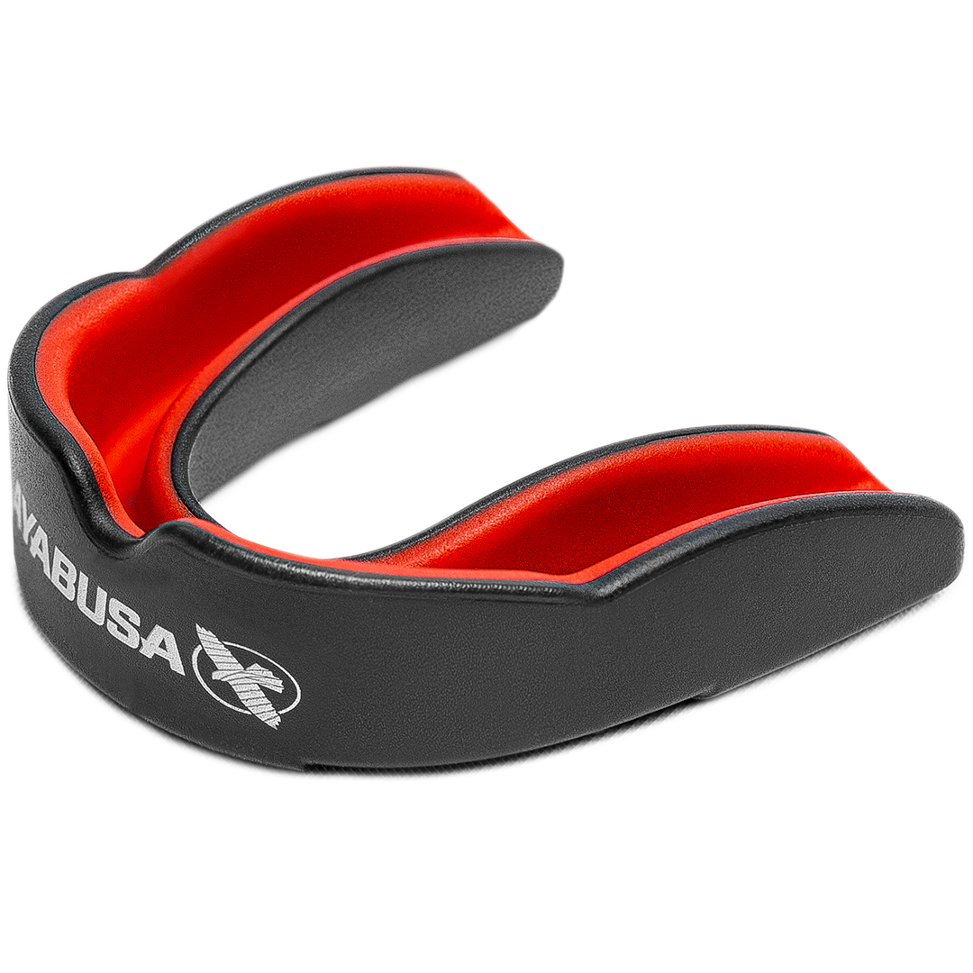 Hayabusa Combat Zahnschutz - Adult - Schwarz / Rot