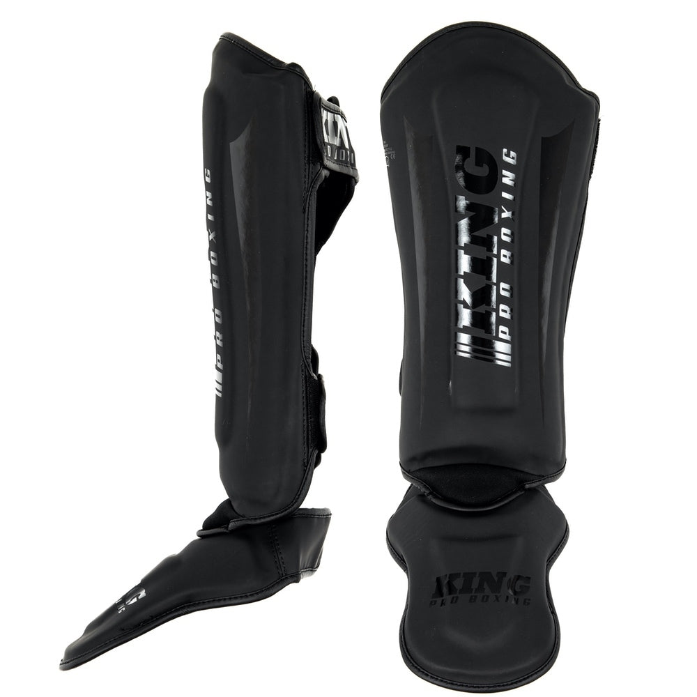 King Pro Boxing Revo Kickboks Schienbeinschoner - Schwarz