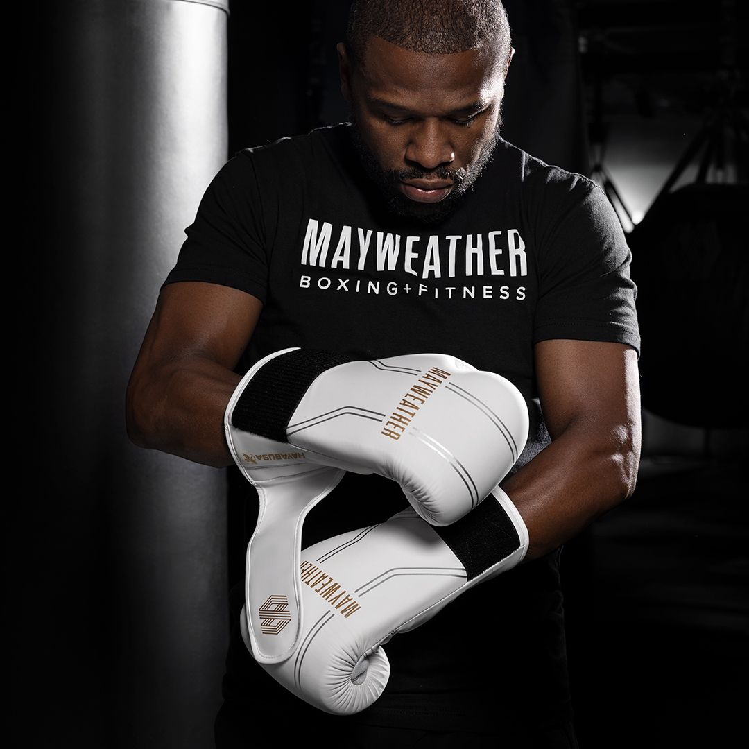 Hayabusa Mayweather Contender Boxhandschuhe - Weiß/Gold