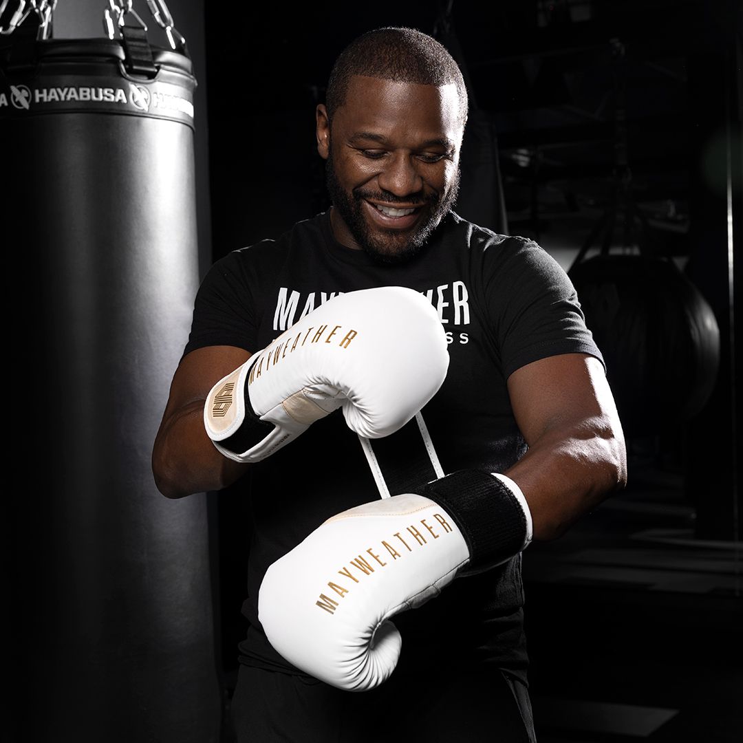 Hayabusa Mayweather Champ Boxhandschuhe - Weiß/Gold