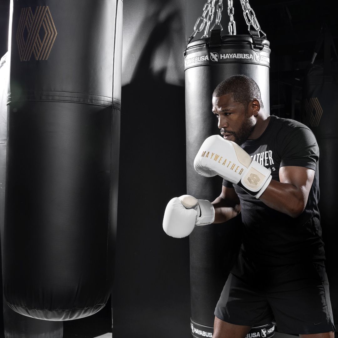 Hayabusa Mayweather Champ Boxhandschuhe - Weiß/Gold