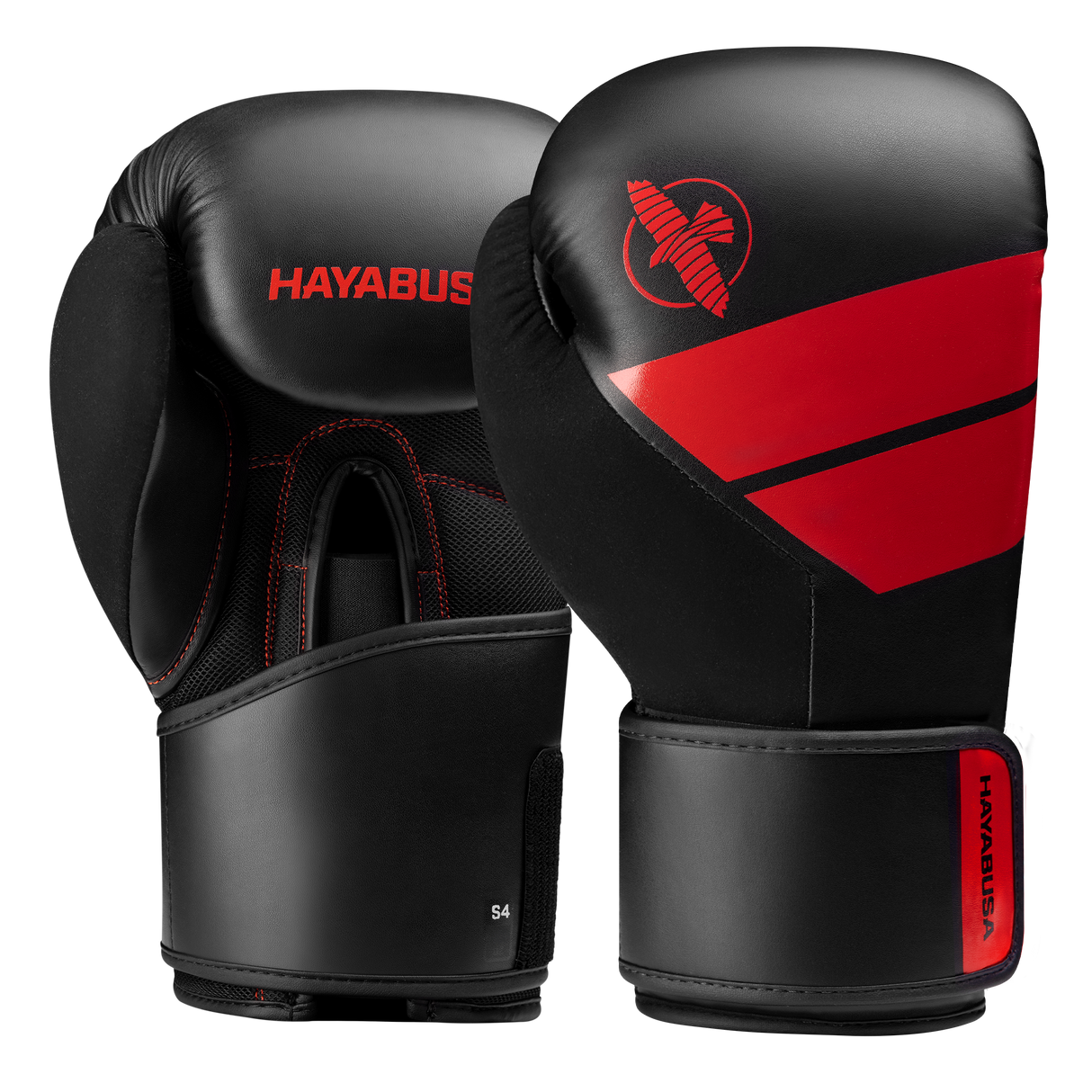 Hayabusa S4 Boxhandschuhe - Schwarz/Rot