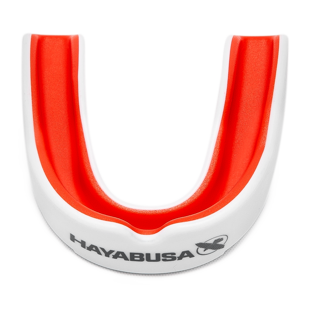 Hayabusa Combat Zahnschutz - Adult - Weiß / Rot