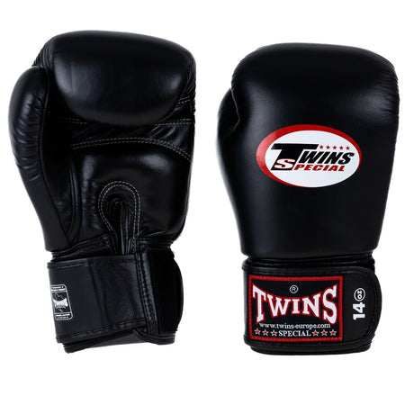 Twins Special BGN 1 Boxhandschuhe - Echt Leder - Schwarz