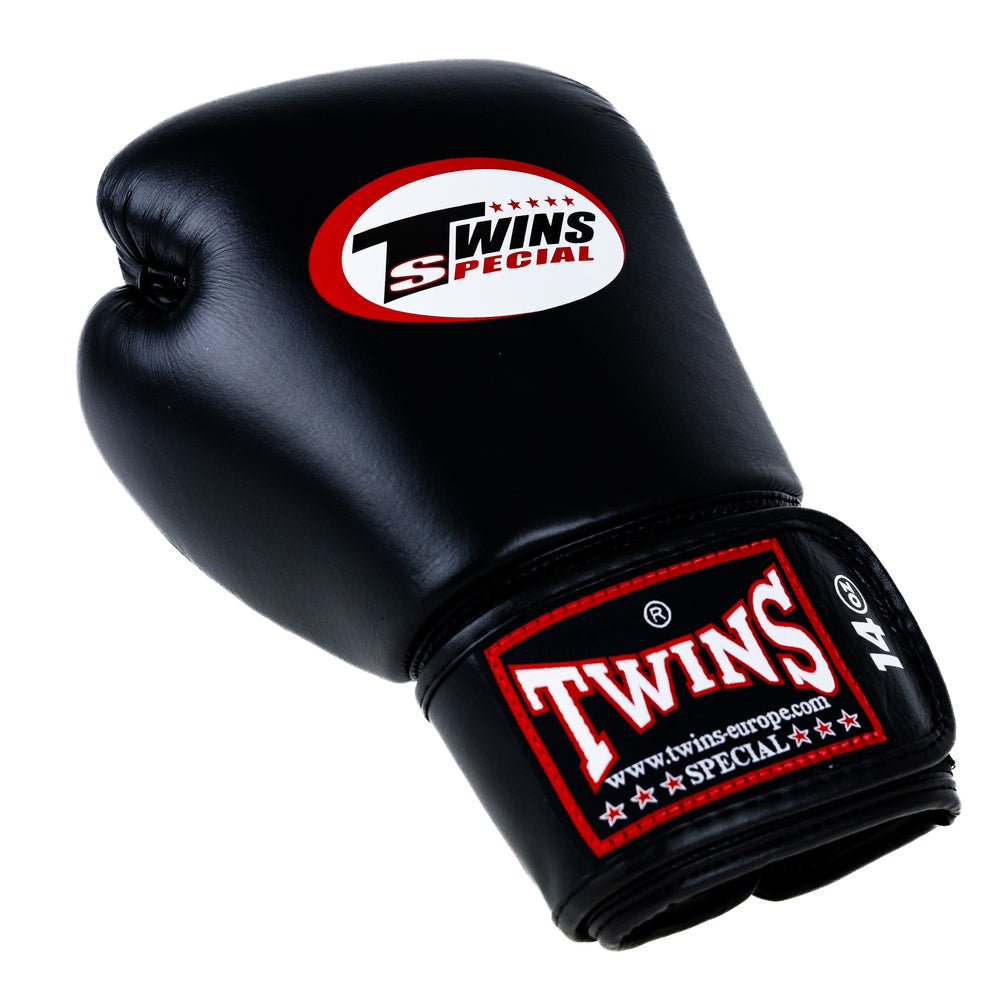 Twins Special BGN 1 Boxhandschuhe - Echt Leder - Schwarz