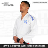 Sanabul Essential Leichtgewicht Brasilianisches Jiu Jitsu Gi - Vorgewaschene Baumwolle - IBJJF genehmigt - Weiß