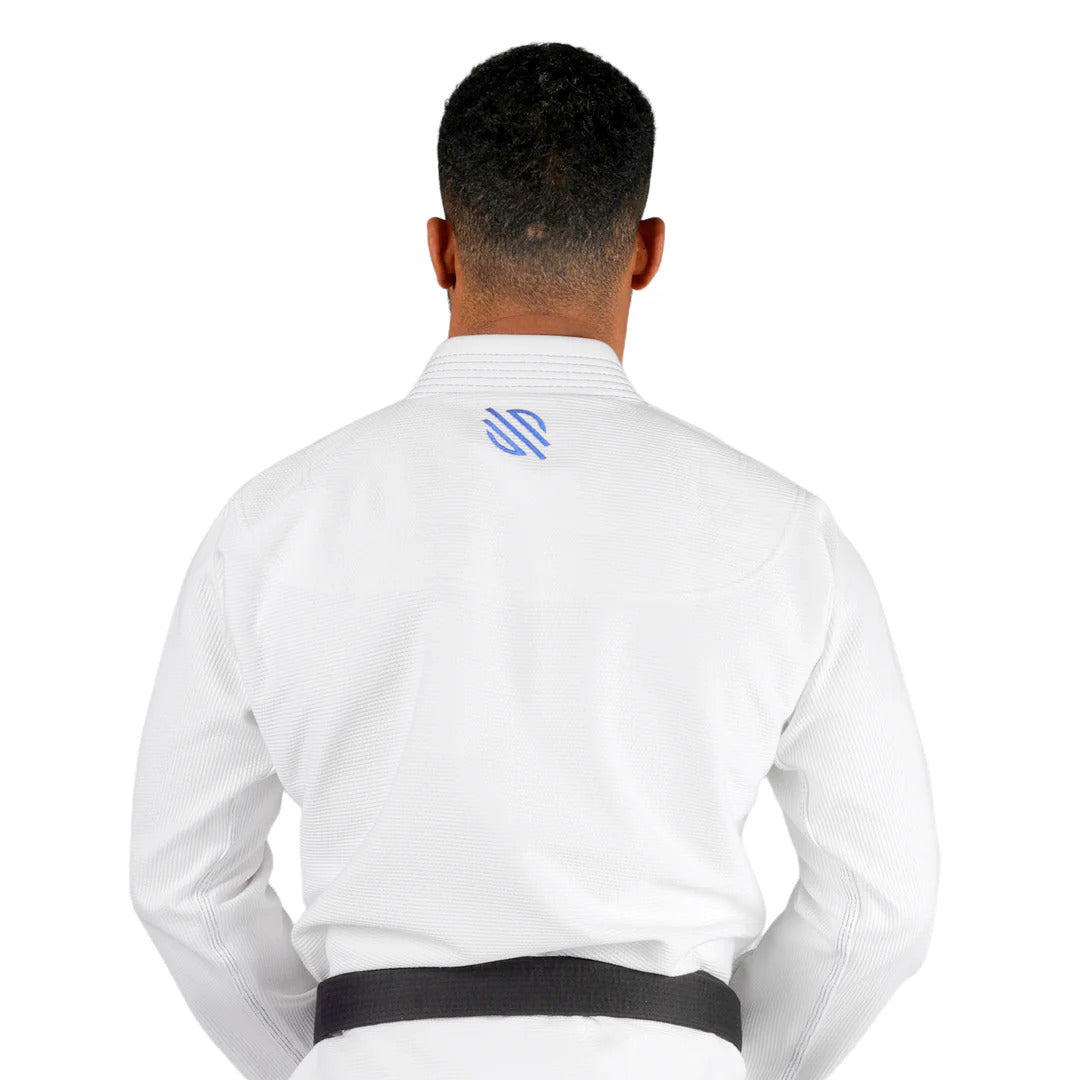 Sanabul Essential Leichtgewicht Brasilianisches Jiu Jitsu Gi - Vorgewaschene Baumwolle - IBJJF genehmigt - Weiß