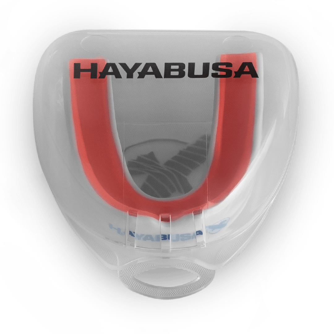 Hayabusa Combat Zahnschutz - Adult - Weiß / Rot