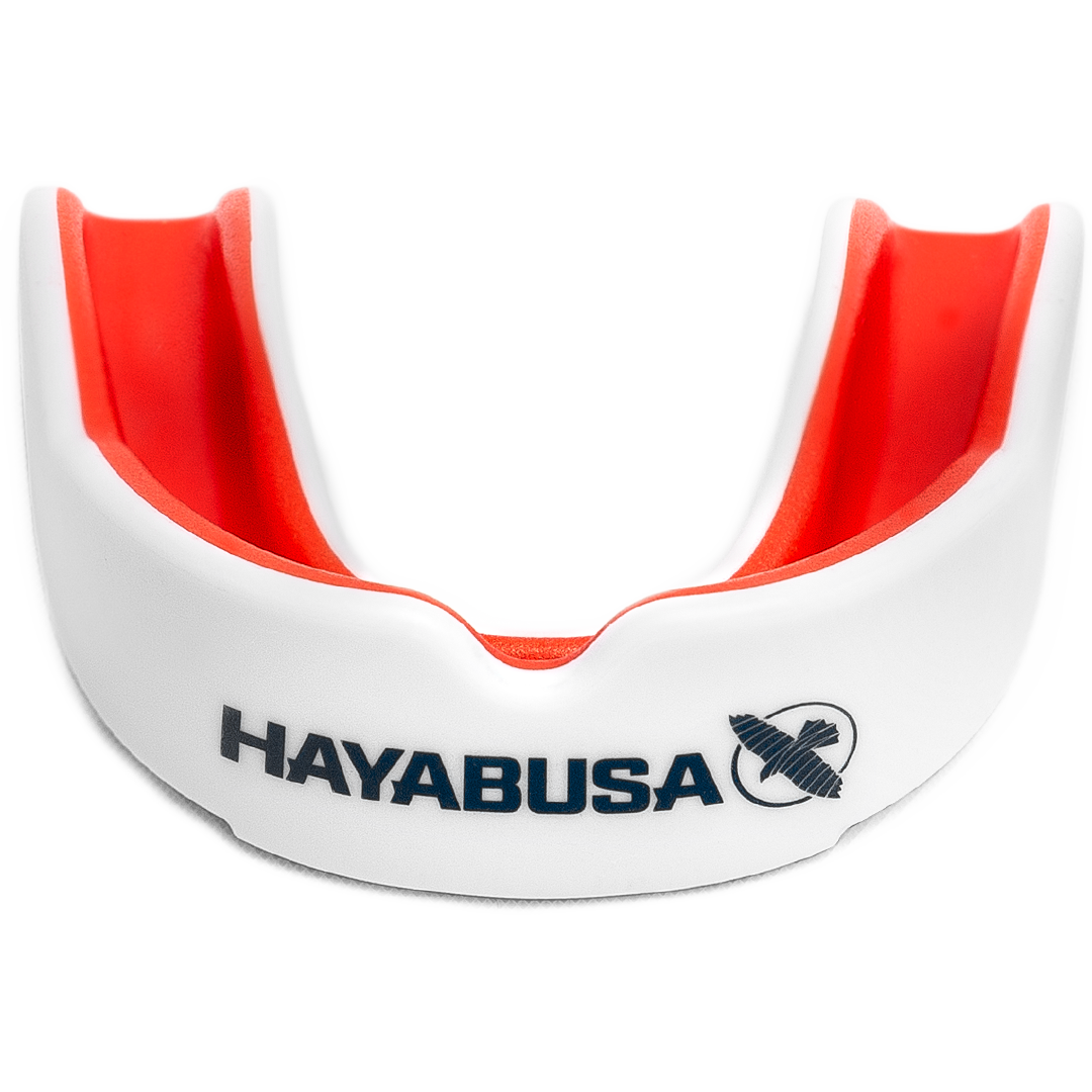 Hayabusa Combat Zahnschutz - Adult - Weiß / Rot