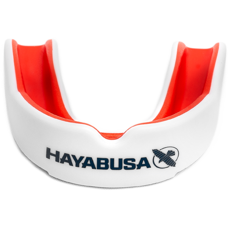 Hayabusa Combat Zahnschutz - Adult - Weiß / Rot