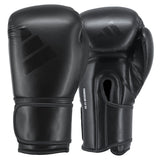 Adidas Power 100 Bokshandschoenen - Zwart/Zwart – voor- en handpalmzijde