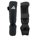 Adidas Scheenbeschermers - Zwart/Wit – voor- en achterzijde