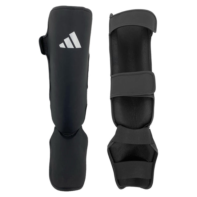 Adidas Scheenbeschermers - Zwart/Wit – voor- en achterzijde