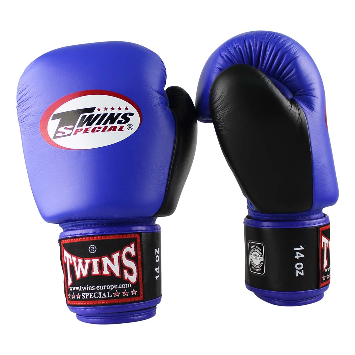 Twins Special BGVL 3 Boxhandschuhe - Echtes Leder - Blau / Schwarz