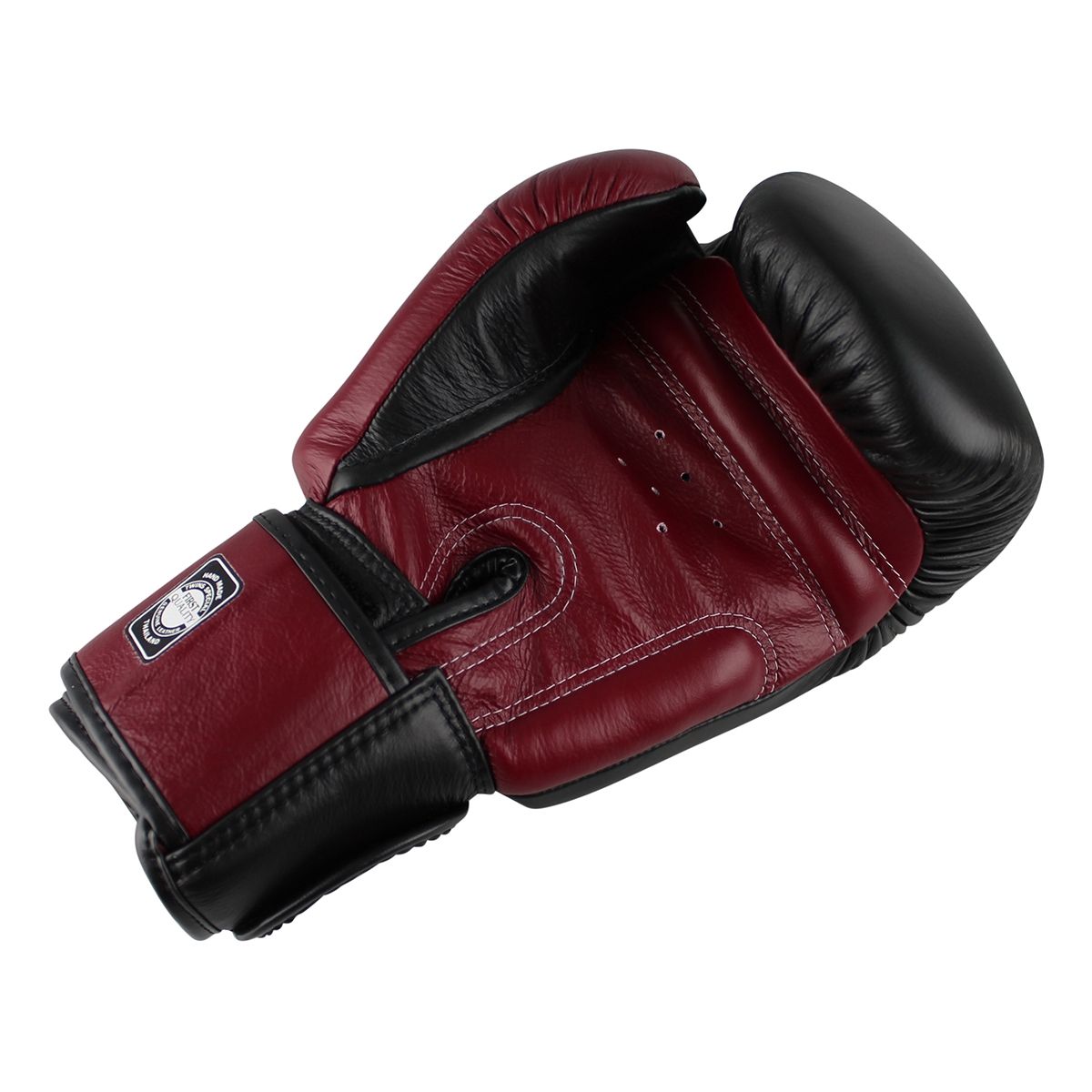 Twins Special BGVL 3 Boxhandschuhe - Echt Leder - Schwarz / Weinrot