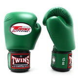 Twins Special BGVL 3 Boxhandschuhe - Echtes Leder - Dunkelgrün