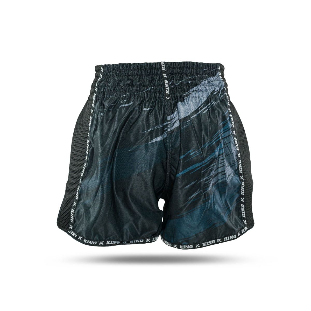 King Pro Boxing Storm 1 Muay Thai Shorts - schwarz/dunkelblau