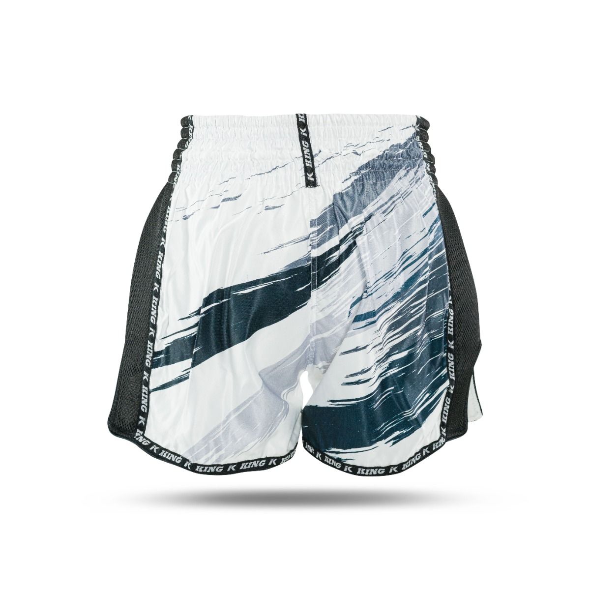 King Pro Boxing Storm 2 Muay Thai Shorts - weiß/dunkelblau