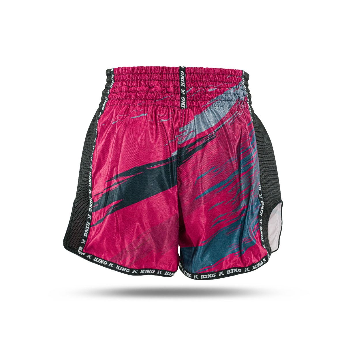 King Pro Boxing Storm 3 Muay Thai Shorts - rot/dunkelblau