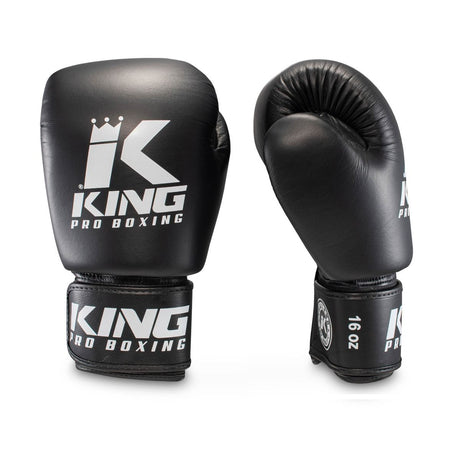 King Pro Boxing Boxhandschuhe - BGVL 3 - Schwarz / Weiß