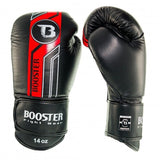 Booster Pro Range BGL V9 Boxhandschuhe - Echt Leder - schwarz/rot