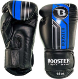 Booster Pro Range BGL V9 Boxhandschuhe - Echt Leder - schwarz/blau