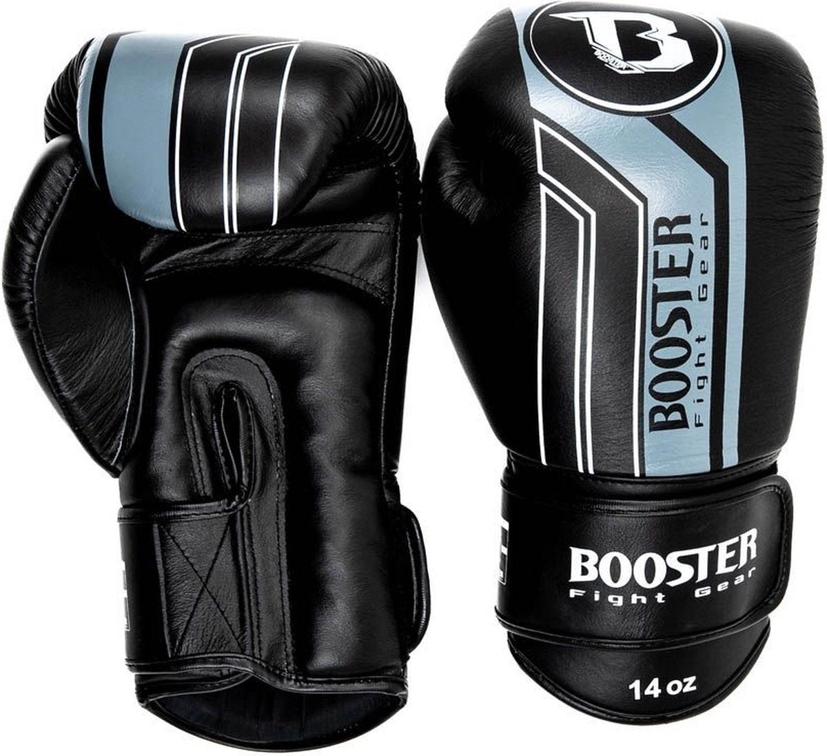 Booster Pro Range BGL V9 Boxhandschuhe - Echt Leder - schwarz/grau