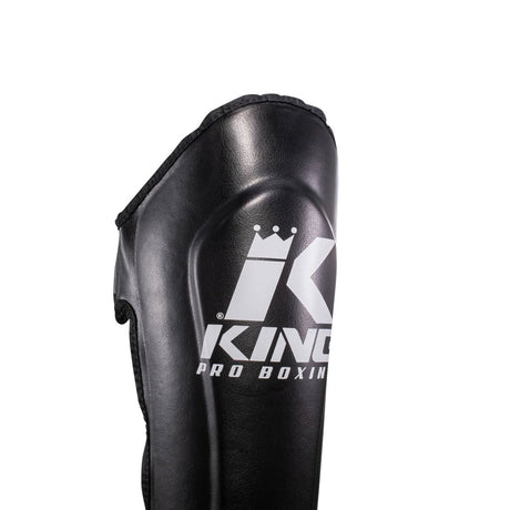 King Pro Boxing SGL 7 Kickbox Schienbeinschoner - schwarz/weiß