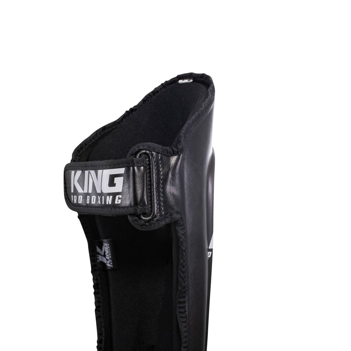 King Pro Boxing SGL 7 Kickbox Schienbeinschoner - schwarz/weiß