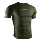 Hayabusa Core Kurzarm Rashguard für Herren - Dunkelgrün
