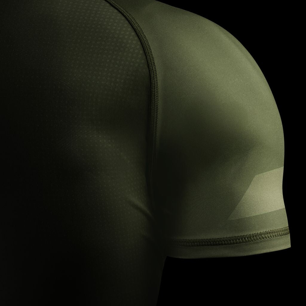 Hayabusa Core Kurzarm Rashguard für Herren - Dunkelgrün