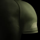 Hayabusa Core Kurzarm Rashguard für Herren - Dunkelgrün