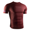 Hayabusa Core Kurzarm Rashguard für Herren - Dunkelrot