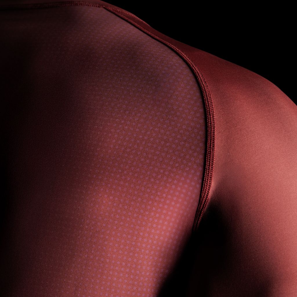 Hayabusa Core Kurzarm Rashguard für Herren - Dunkelrot
