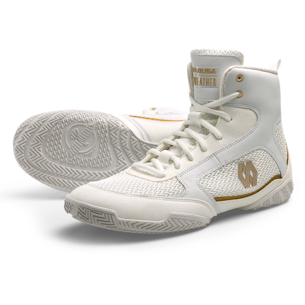 Hayabusa Mayweather Champ Boxschuhe - Weiß/Gold