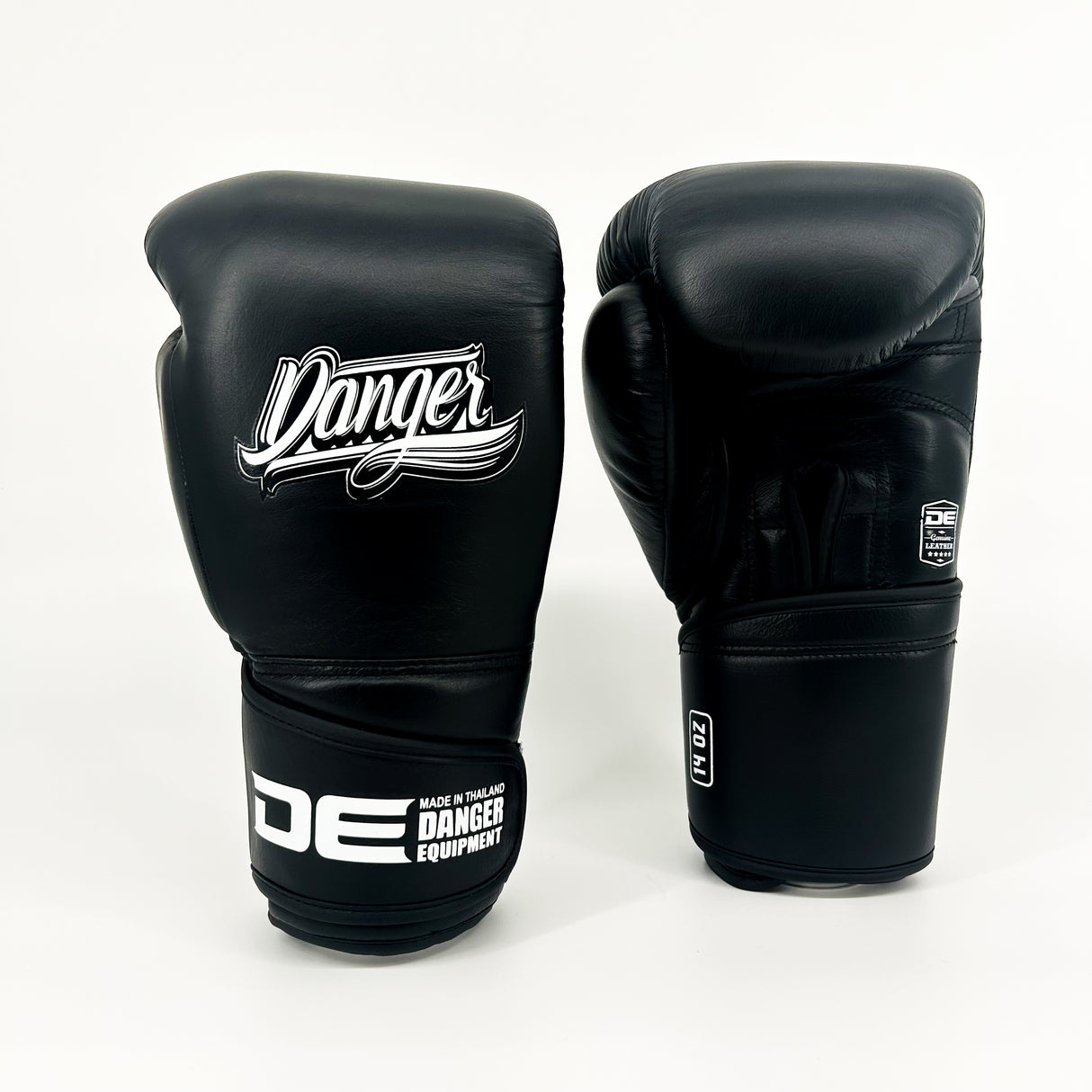Danger Avatar Boxhandschuhe - Echt Leder - Schwarz