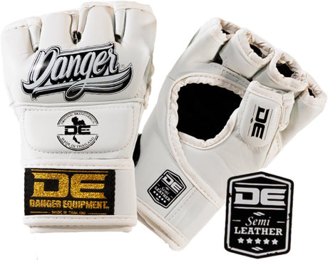 Danger Competition MMA-Handschuhe - Semi-Leder - Weiß