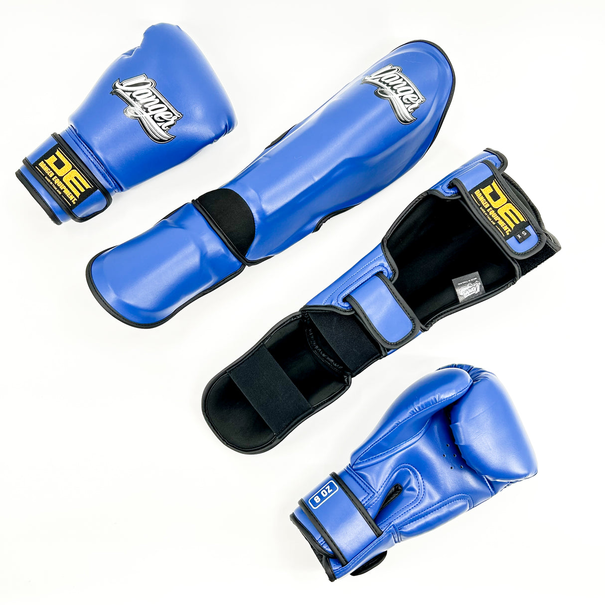 Danger Kinder Boxhandschuhe - PU - Blau