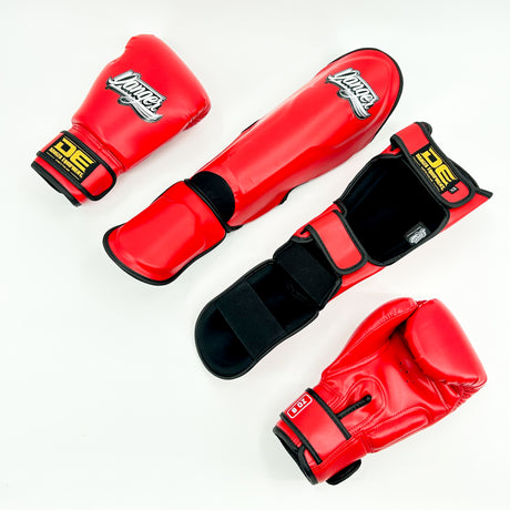 Danger Kinder Boxhandschuhe - PU - Rot