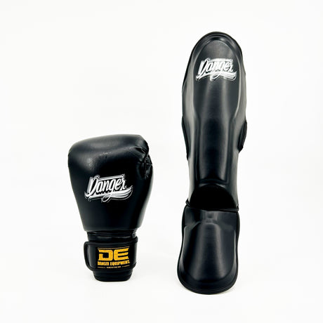 Danger Kinder Boxhandschuhe - PU - Schwarz