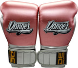 Danger Mexican Pride Rockstar Boxhandschuhe - Semi Leder - Metall Rosa