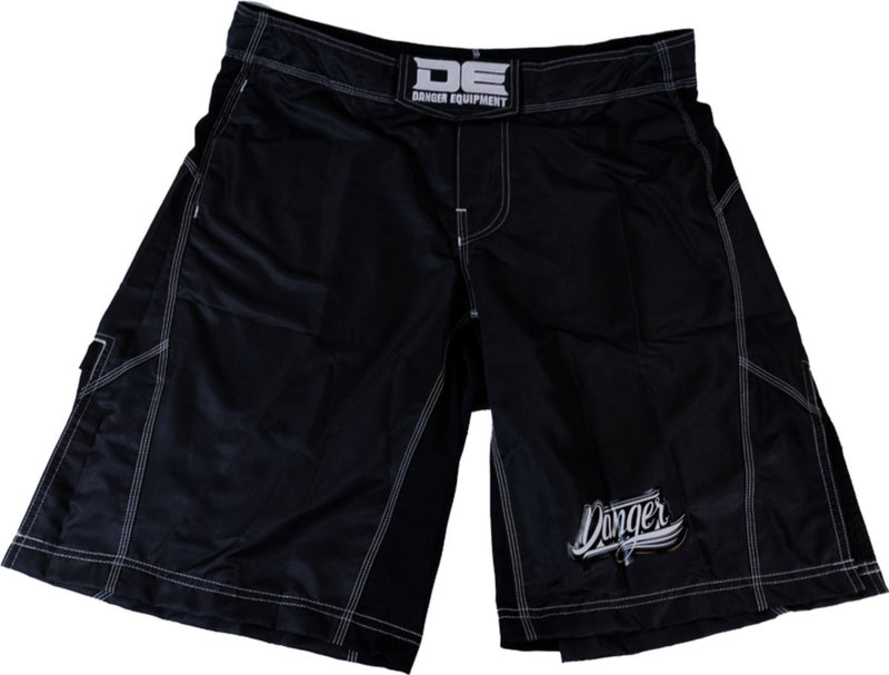 Danger MMA Short - Satin-Mikrofaser - Schwarz