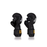 Danger MMA Sparring Handschuhe - semi Leder - Schwarz