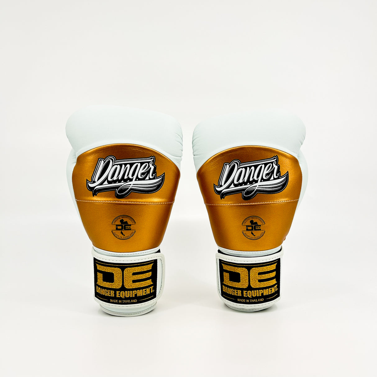 Danger Reborn Boxhandschuhe - Mikrofaser - Weiß/Gold